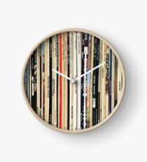 Reloj Discos de vinilo de rock clásico