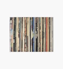 Classic Rock Vinyl Records Art Board Print