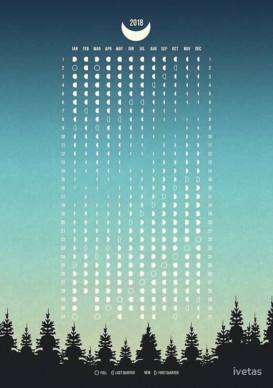 Moon Calendar 2018 - FREE DOWNLOAD