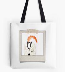 polaroid of a classy shrimp in a dinner jacket Tote Bag