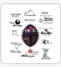 Malec - season 2 quotes Sticker