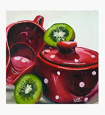 Kiwi and Kitchenware Photographic Print