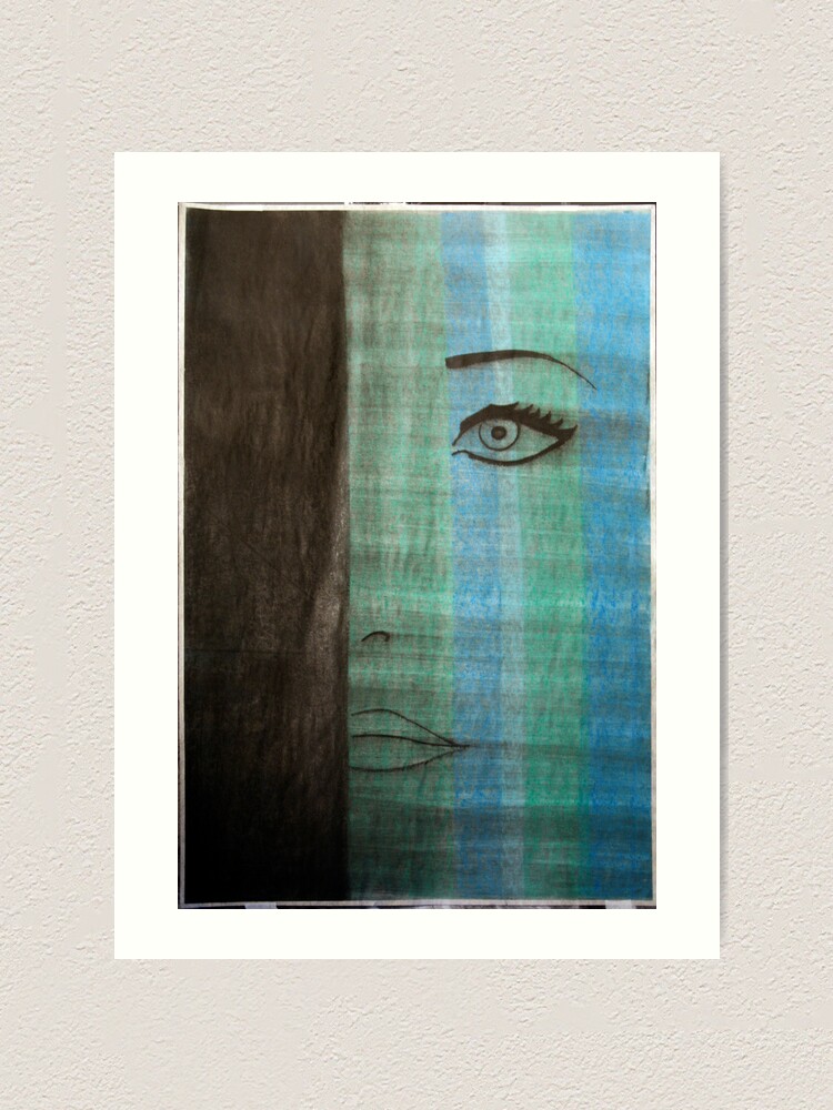 Alternate view of mod azure Art Print