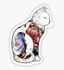 Kitsune Cat Tattoo Sticker