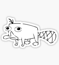 Perry the Platypus Stencil Sticker