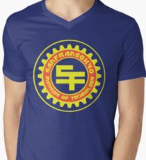 San Fransokyo Institute of Technology (Text) Men's V-Neck T-Shirt