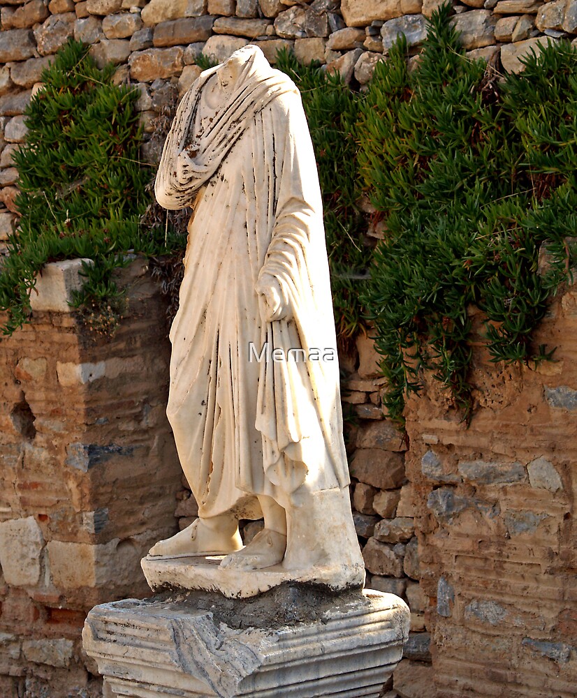 "Headless Roman Statue Ephesus, Turkey" by Memaa Redbubble
