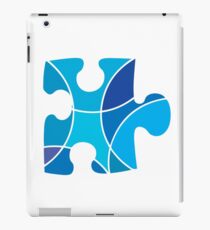 Blue puzzle piece iPad Case/Skin