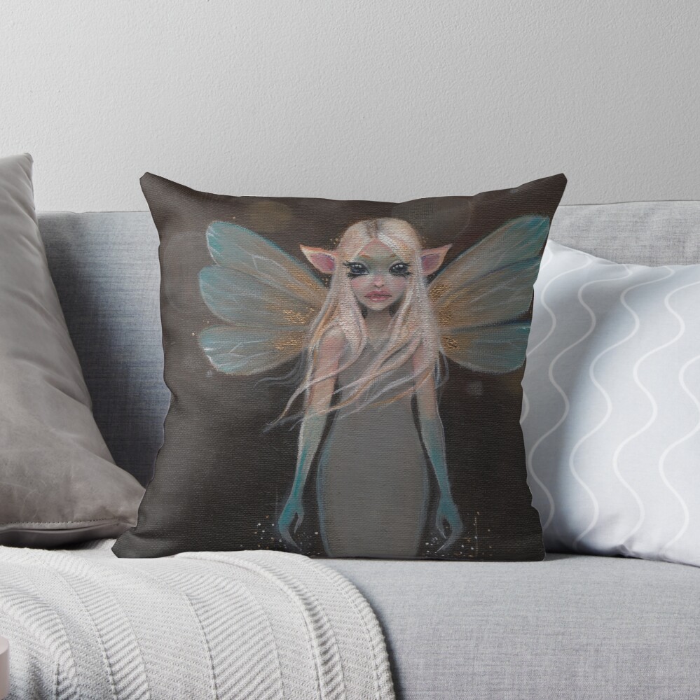 Firefly Faerie Throw Pillow By Kimturner Redbubble