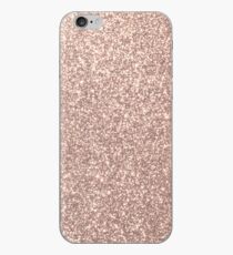 Pink Rose Gold Metallic Glitter iPhone Case