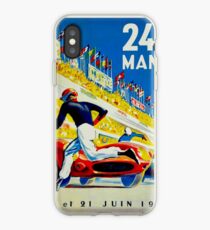 DU MANS : Vintage 1959 Auto Racing Print iPhone Case