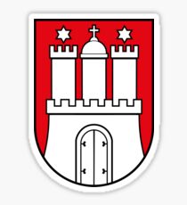 Hamburg coat of arms (minor), Germany Sticker