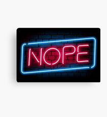 Nope Canvas Print