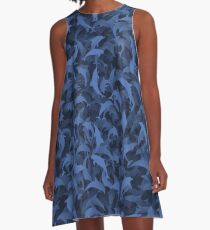 Dolphins camouflage A-Line Dress