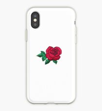 Embroidered Rose iPhone Case