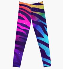 Farbe platzen Zebra Leggings