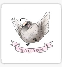 The Elated Quail Sticker