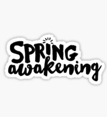 Spring Awakening Logo Black Sticker