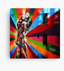 The New York Colourfull Kiss Canvas Print