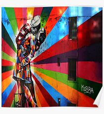 The New York Colourfull Kiss Poster