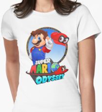 Super Mario Odyssey - Mario Art Women's Fitted T-Shirt