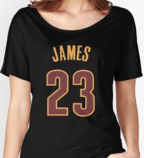 LeBron James Jersey Women's Relaxed Fit T-Shirt