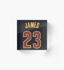 LeBron James Jersey Acrylic Block
