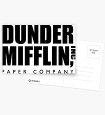 Dunder Mifflin Corporate Logo Postcards