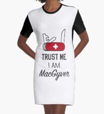 MacGyver Graphic T-Shirt Dress