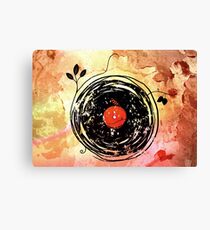 Enchanting Vinyl Records Vintage Canvas Print