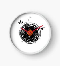 Enchanting Vinyl Records Vintage Clock