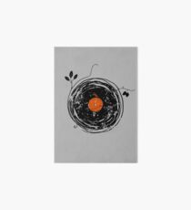 Enchanting Vinyl Records Vintage Art Board