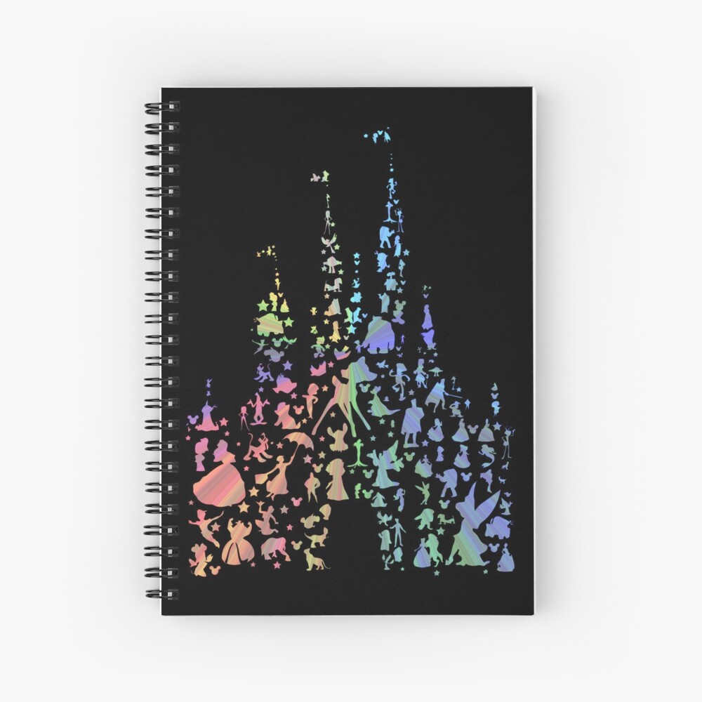 Happiest Castle On Earth (Rainbow Explosion) Spiral Notebook