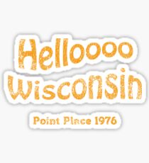 Hello Wisconsin vintage Sticker