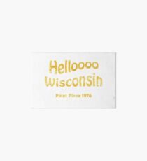 Hallo Wisconsin Weinlese Galeriedruck