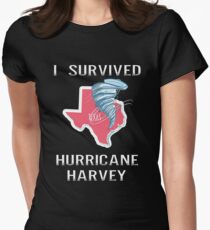 I Survived Hurricane Harvey Women's Fitted T-Shirt