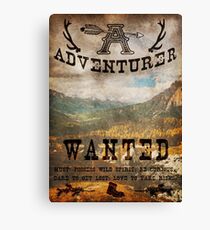 Adventurer Wanted Canvas Print
