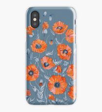 Poppies Floral Botanical art iPhone Case