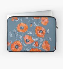 Poppies Floral Botanical art Laptop Sleeve