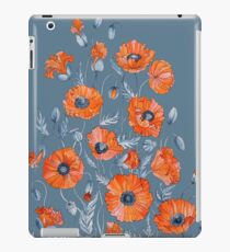 Blumen botanische Kunst der Mohnblumen iPad-Hülle & Klebefolie