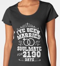 6th Wedding Anniversary Gift T-shirt. Couples Gifts Women's Premium T-Shirt