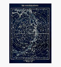 THE STAR CONSTELLATIONS : Vintage 1900 Galaxy Print Photographic Print