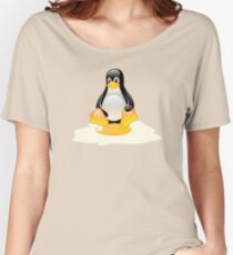 LINUX TUX PENGUIN EGG MISCARRIAGE Women's Relaxed Fit T-Shirt
