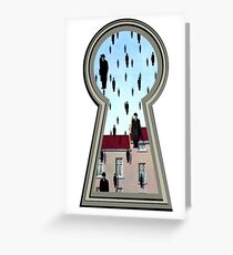 "Magritte from the lock" Greeting Card