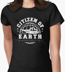 Earth Dimension C-137 Women's Fitted T-Shirt