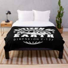Earth Dimension C-137 Throw Blanket