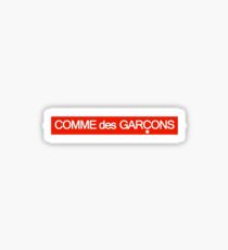 sticker comme des garcons