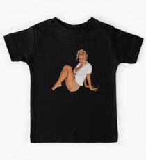 Pamela Anderson - Celebrity (Oil Paint Art) Modern Style Kids Tee