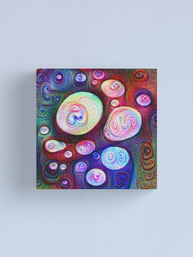 Alternate view of #DeepDream bubbles on frozen lake 5x5K v1450615886 Canvas Print