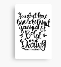 Bold and Daring Canvas Print